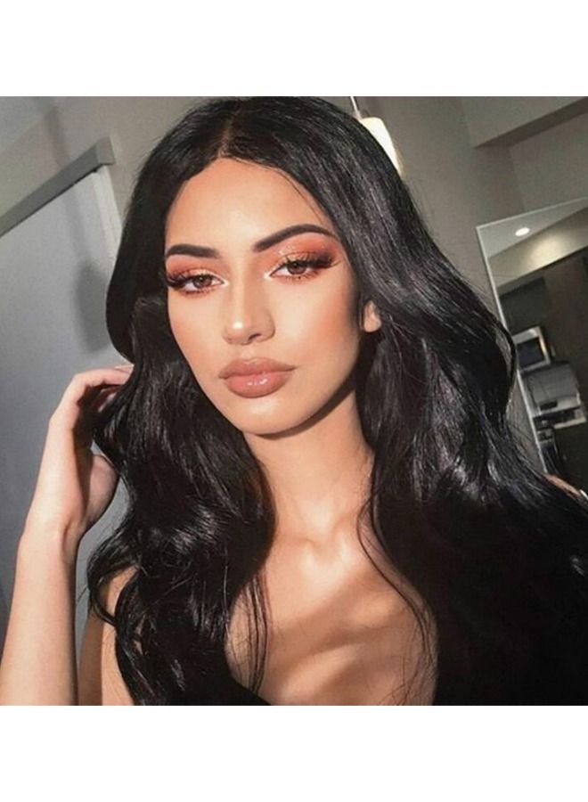 غاز شعر مستعار طويل مجعد أسود 55 سم - Image 3